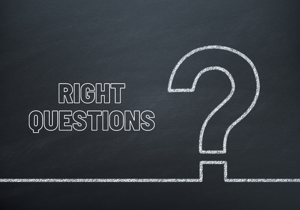 購入動機調査において正しい質問を行うための例　Right questions